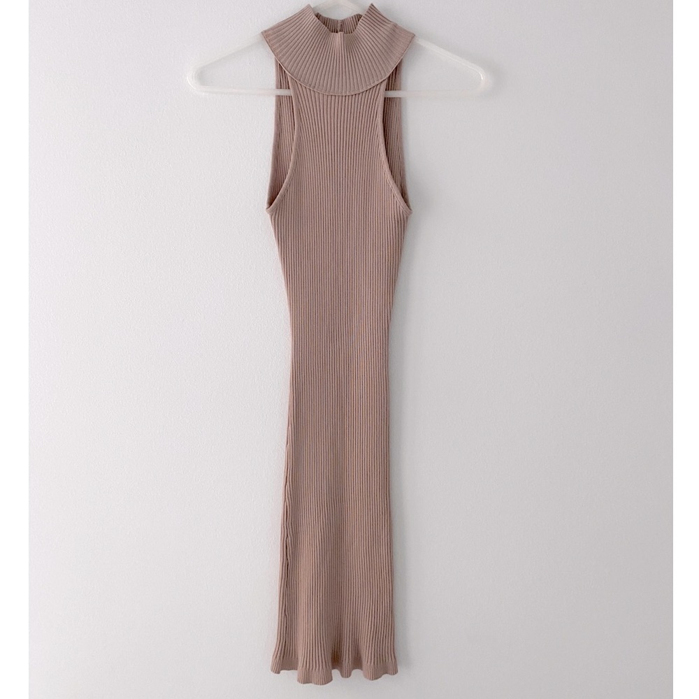 Nasty Gal Knit Halter Neck Midi Dress